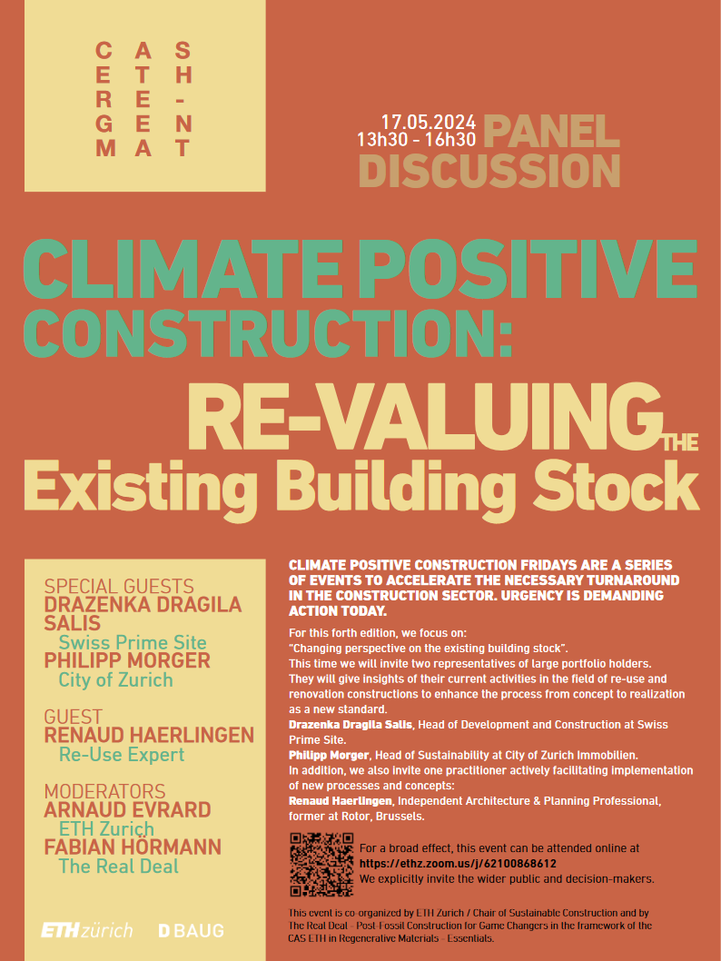 CLIMATE POSITIVE CONSTRUCTION: Changing perspective on the existing building stock Poster