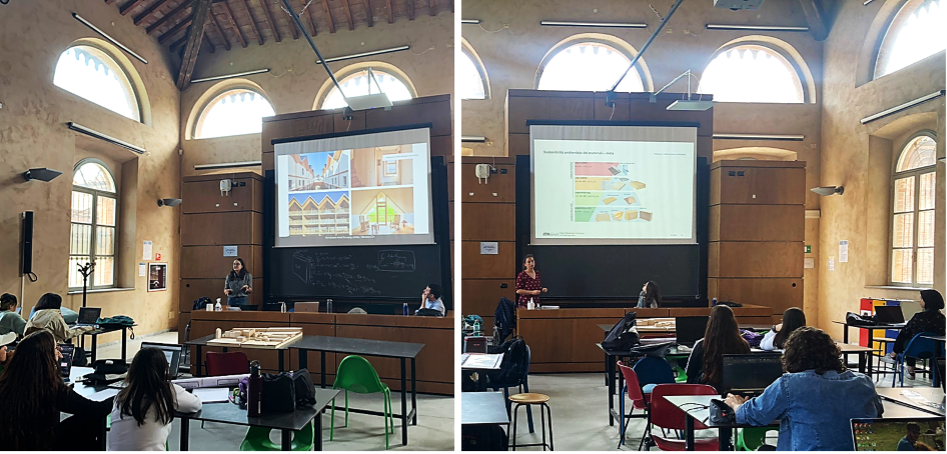 Magda Posani and Yasmine Priore at Polimi 