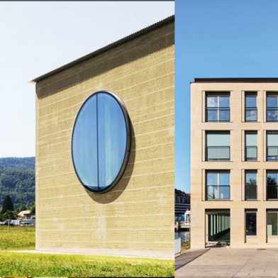 Buildings out of low carbon materials