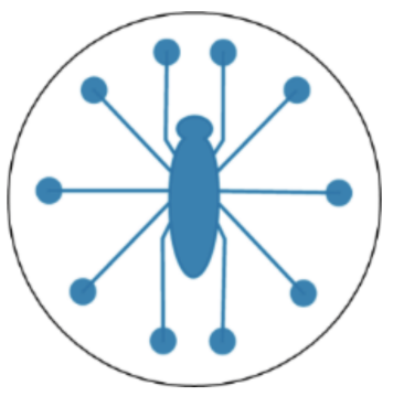 blue Insect Symbol